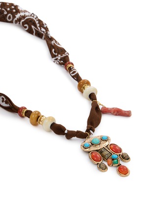 Detail View - Click To Enlarge - BADHNATI - Totem Pendant Beaded Necklace