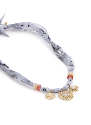 Detail View - Click To Enlarge - BADHNATI - Energy Pendant Beaded Crystal Necklace