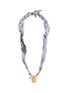 BADHNATI Iron Pendant Beaded Crystal Necklace