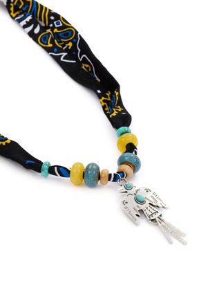 Detail View - Click To Enlarge - BADHNATI - Eagles Pendant Beaded Necklace