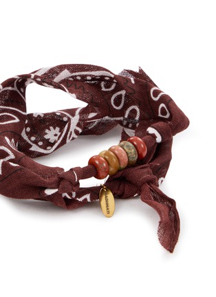 Detail View - Click To Enlarge - BADHNATI - Choco Stone Beaded Bracelet