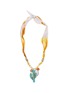 BADHNATI Ochre Cactus Pendant Beaded Necklace