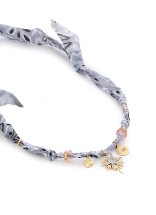 Detail View - Click To Enlarge - BADHNATI - Stars Pendant Beaded Crystal Necklace