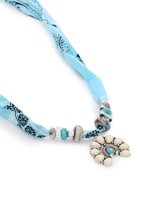 Detail View - Click To Enlarge - BADHNATI - Navajo Pendant Beaded Necklace
