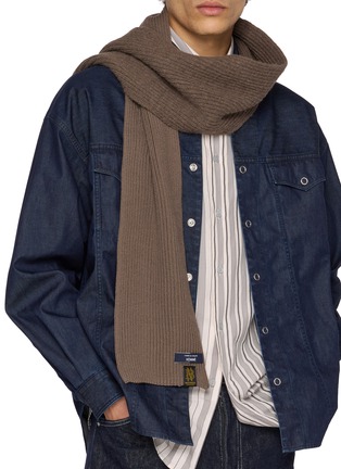 Figure View - Click To Enlarge - COMME DES GARÇONS HOMME - x Batoner Wool Full Cardigan Scarf