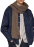 Figure View - Click To Enlarge - COMME DES GARÇONS HOMME - x Batoner Wool Full Cardigan Scarf