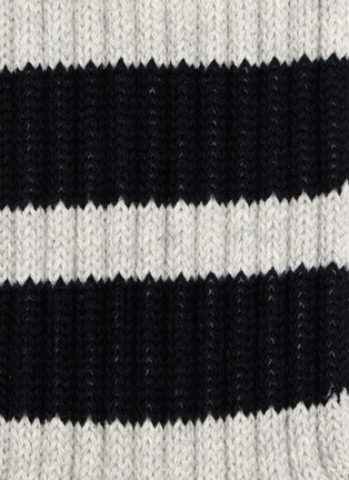 Detail View - Click To Enlarge - COMME DES GARÇONS HOMME - Ribbed Pile Line Cotton Socks
