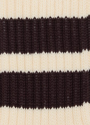 Detail View - Click To Enlarge - COMME DES GARÇONS HOMME - Ribbed Pile Line Cotton Socks