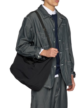 Figure View - Click To Enlarge - COMME DES GARÇONS HOMME - Grosgrain Cotton Nylon Tote Bag