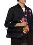 Figure View - Click To Enlarge - COMME DES GARÇONS HOMME - X BRIEFING Check Pattern Nylon Twill Reversible Sacoche Bag