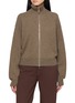 EDITION Zip Up Stand Collar Knit Cardigan
