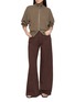 Figure View - Click To Enlarge - EDITION - Zip Up Stand Collar Knit Cardigan