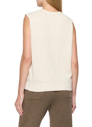 Back View - Click To Enlarge - EDITION - V-Neck Cotton Cashmere Knit Vest