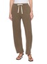 EDITION Drawstring Waistband Straight Leg Cashmere Knit Pants