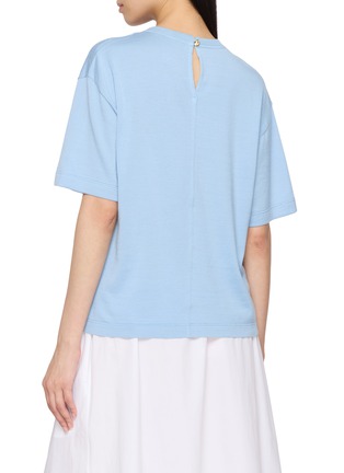 Back View - Click To Enlarge - EDITION - Short Sleeve Crewneck Knit Top