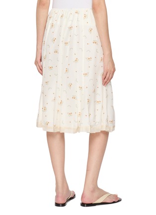Back View - Click To Enlarge - EDITION - Floral Print Midi Skirt