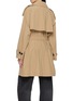 Back View - Click To Enlarge - NOIR - Double Breasted Belted Trench Coat