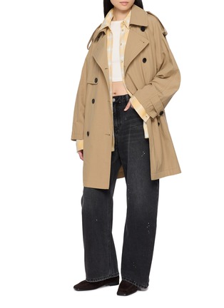 Figure View - Click To Enlarge - NOIR - Double Breasted Belted Trench Coat