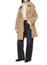 Figure View - Click To Enlarge - NOIR - Double Breasted Belted Trench Coat
