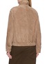 Back View - Click To Enlarge - NOIR - Zip Up Suede Jacket