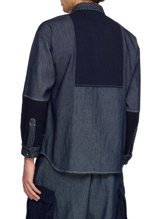 Back View - Click To Enlarge - FDMTL - Patchwork Long Shirt