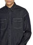 - FDMTL - Contrast Stitch Rinsed Denim Shirt