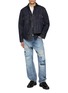Figure View - Click To Enlarge - FDMTL - Contrast Stitch Rinsed Denim Shirt