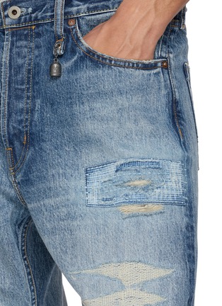 - FDMTL - Distressed Patchwork Classic Fit Denim Jeans