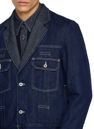  - FDMTL - Pleated Layered Button Up Jacket