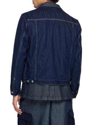 Back View - Click To Enlarge - FDMTL - Pleated Layered Button Up Jacket