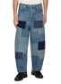 FDMTL Patchwork Wide Leg Denim Jeans