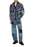 Figure View - Click To Enlarge - FDMTL - Patchwork Wide Leg Denim Jeans