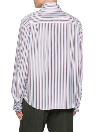 Back View - Click To Enlarge - DRIES VAN NOTEN - Cedon Striped Shirt