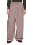 DRIES VAN NOTEN Paroni Pleated Chequered Wide Leg Pants