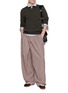 Figure View - Click To Enlarge - DRIES VAN NOTEN - Paroni Pleated Chequered Wide Leg Pants