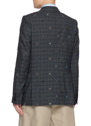 Back View - Click To Enlarge - DRIES VAN NOTEN - Barry Double Breasted Embellished Blazer