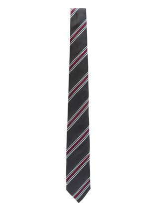Detail View - Click To Enlarge - STEFANOBIGI MILANO - Striped Silk Tie
