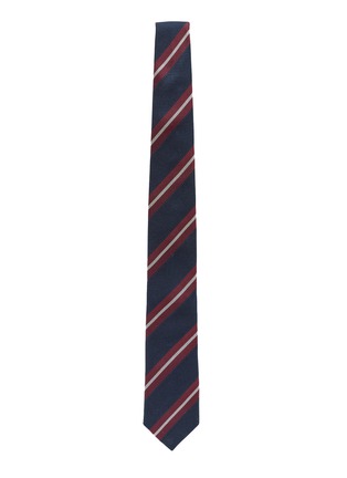 Detail View - Click To Enlarge - STEFANOBIGI MILANO - Striped Silk Tie
