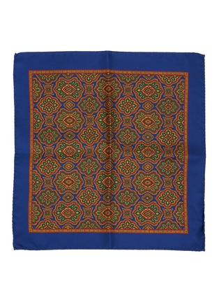 Figure View - Click To Enlarge - STEFANOBIGI MILANO - Printed Silk Pocket Square