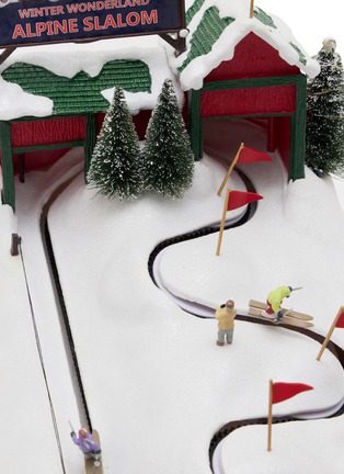 Detail View - Click To Enlarge - MUSICBOXWORLD - Alpine Ski Slope Animated Music Box