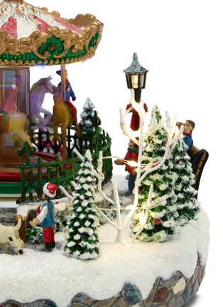 Detail View - Click To Enlarge - MUSICBOXWORLD - Carousel Animated Music Box