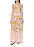 FARM RIO Ligia Floral Lace Maxi Dress