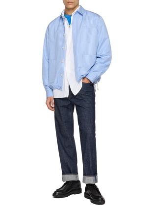 Figure View - Click To Enlarge - NANAMICA - Straight Leg Selvage Denim Jeans