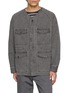 Main View - Click To Enlarge - NANAMICA - Cotton CORDURA Insulation Collarless Jacket