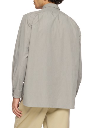 Back View - Click To Enlarge - NANAMICA - Long Sleeve Striped Shirt