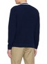 Back View - Click To Enlarge - LACOSTE - Contrast Intarsia V-Neck Cardigan