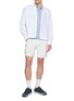 Figure View - Click To Enlarge - LACOSTE - Contrast Piping Elasticated Shorts