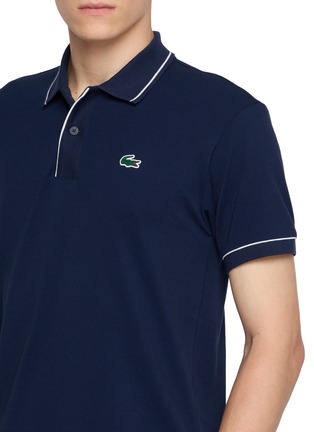  - LACOSTE - Contrast Trim Logo Patch Polo Shirt