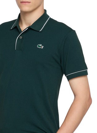  - LACOSTE - Contrast Trim Logo Patch Polo Shirt