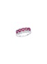 LC COLLECTION JEWELLERY 18K White Gold Diamond Ruby Ring — US 6 5/8